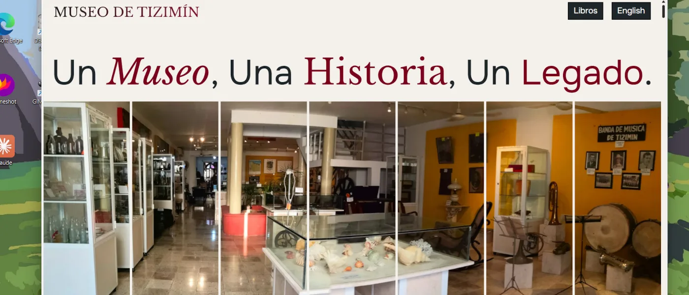 Vista Hero de Web del Museo de Tizimín